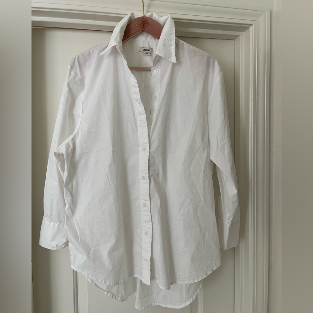 Jason Wu White Oversized Button Down - image 2